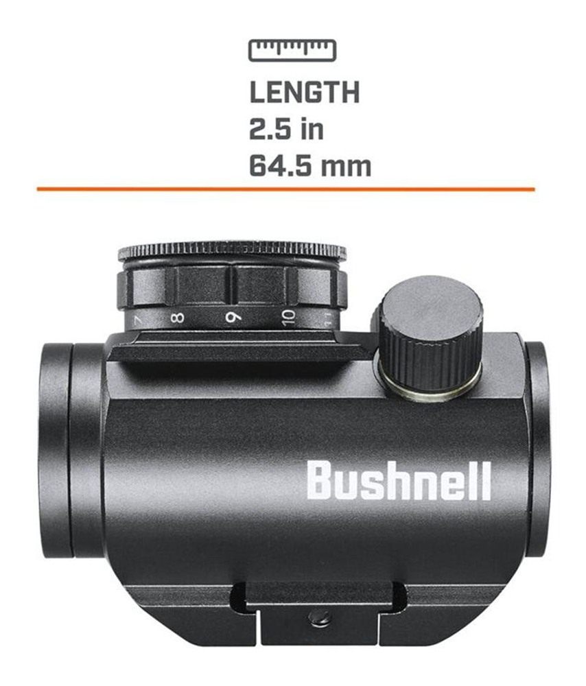 Bushnell Trophy TRS-25 Red Dot Sight 1x25mm 3 MOA Reticle view 8