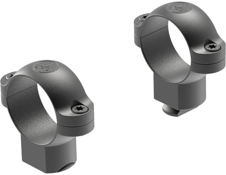 Leupold 2-Piece STD Windage Adjustable Steel Rings 1in High Matte