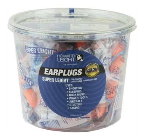 Howard Leight by Honeywell Super Corded Disposable Foam Shooting Earplugs view 2