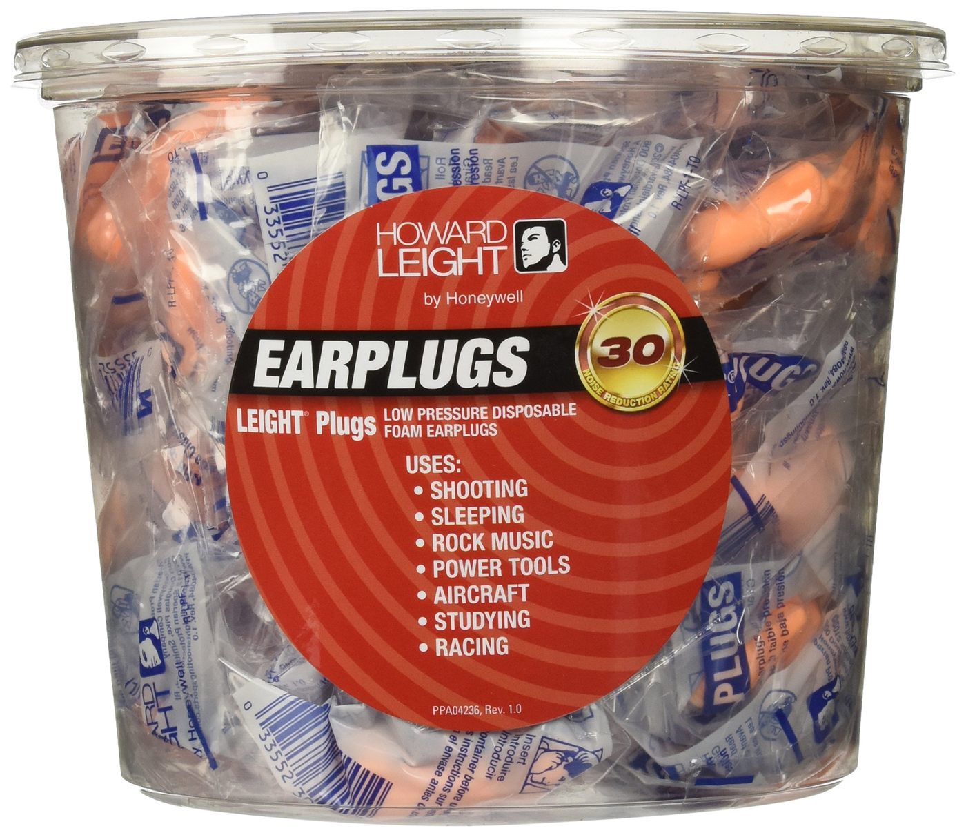 Howard Leight by Honeywell Low Pressure Disposable Foam Shooting Earplugs