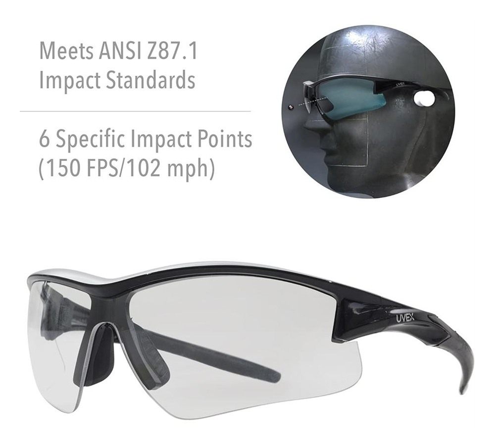 Howard Leight by Honeywell Uvex Acadia Shooting Glasses with Plus Anti-Fog view 6