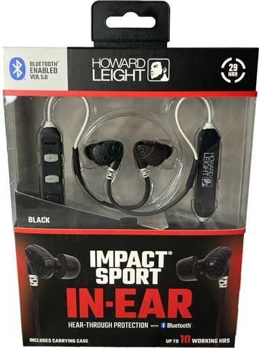Howard Leight Impact Sport Bluetooth 5.0 Electronic Shooting Earbuds, Black view 3