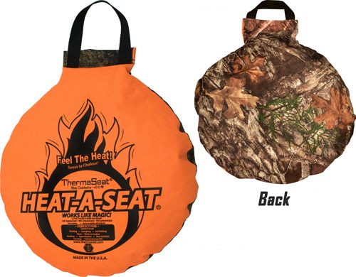 Northeast Products Heat-A-Seat by ThermaSeat - Insulated Cushion Blaze/Moss view 3