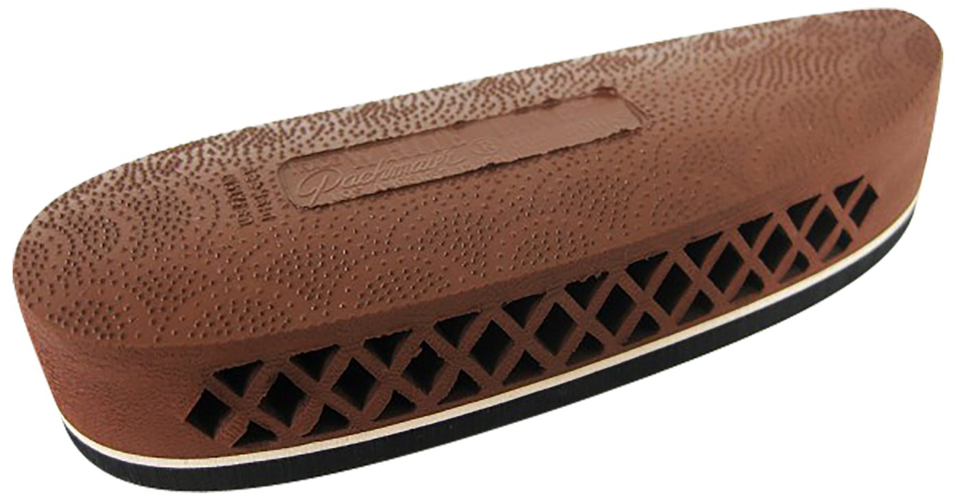 Pachmayr Deluxe Recoil Pad - Small 5.15in L x 1.80in W x 1in T Brown/White