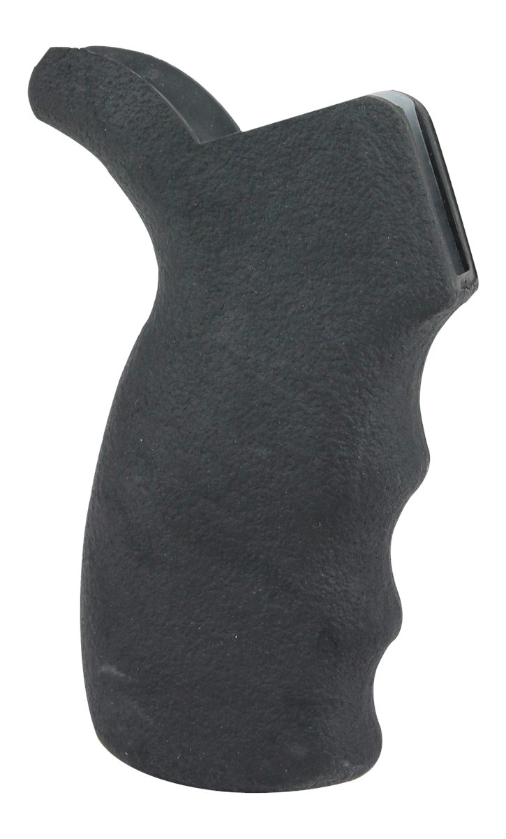 Pachmayr GUN Works 02466 AR Rear Grip Non-Slip Texture Black Rubber with Fi