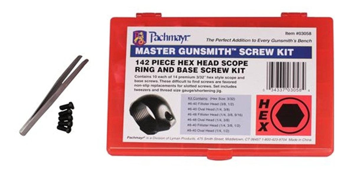 Pachmayr Master Gunsmith Hex Head Ring and Base Screw Kit, 142 Piece view 2