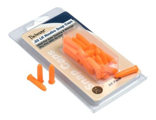 Pachmayr 03200 22 Lr Plastic Safety Snap Caps (24) Pack, Orange, one Size view 2