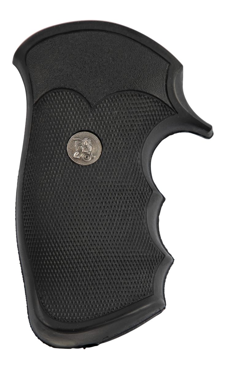 Pachmayr GUN Works 05054 Decelerator Grip Checkered Black Rubber with Finge