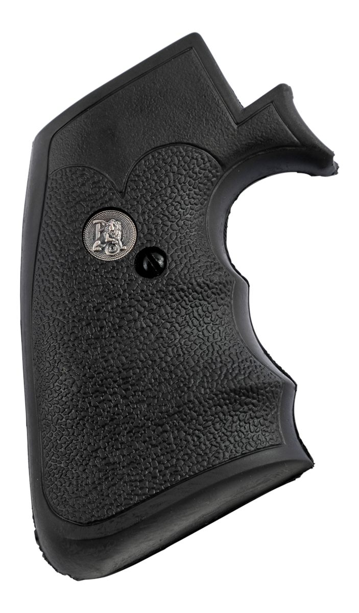 Pachmayr GUN Works 05134 Decelerator Grip Checkered Black Rubber with Finge