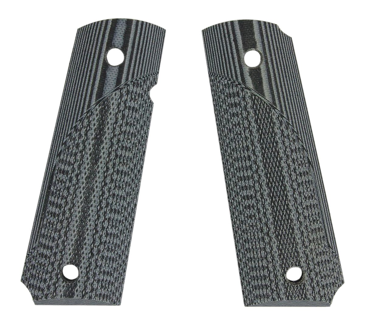 Pachmayr 1911 G10 Pistol Grip Checkered Gray/Black