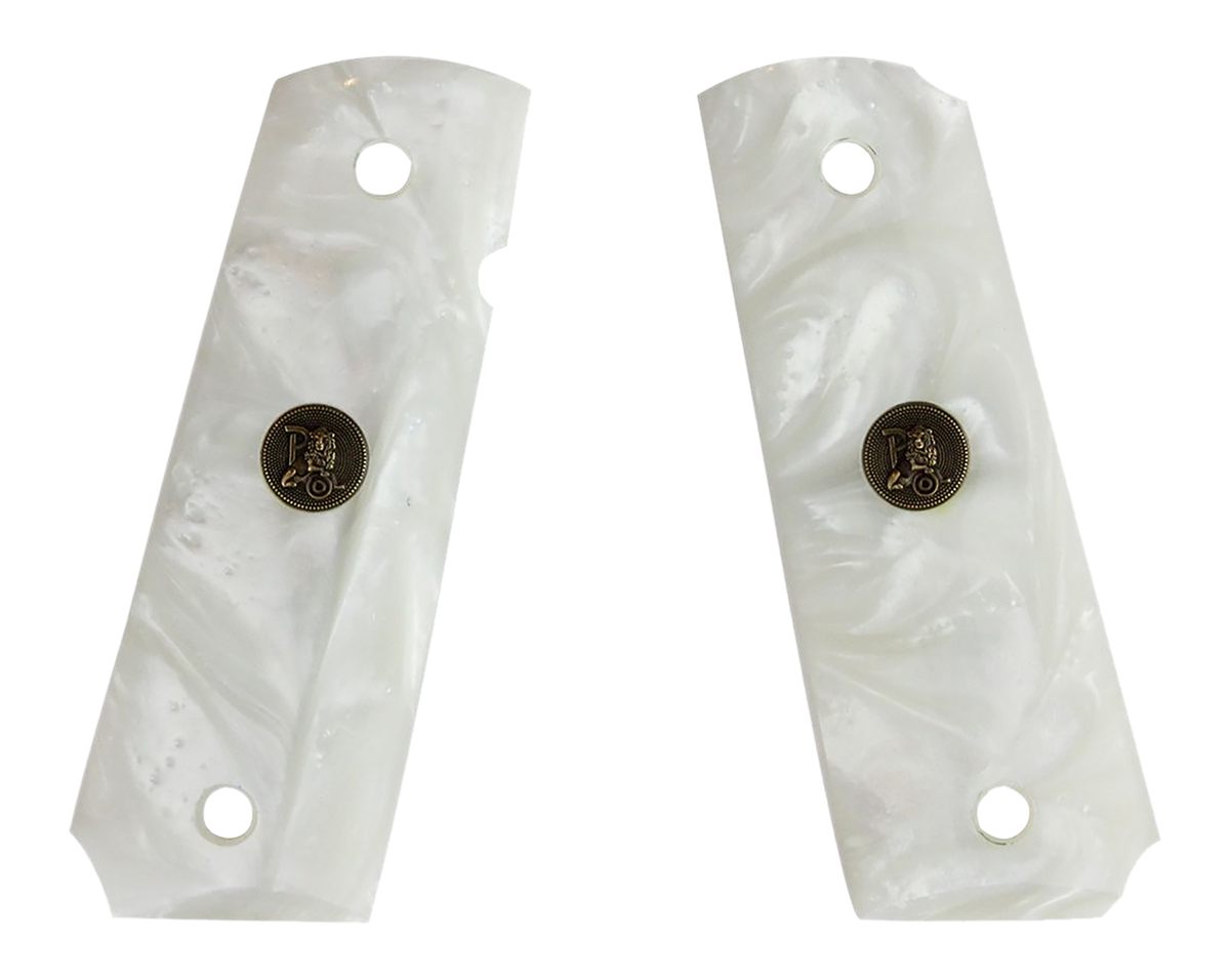 Pachmayr 62001 1911 Grips, White Pearl, Smooth