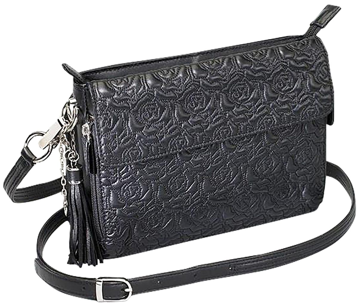 Kingport Gtm Clutch Purse Embroid Lmbskn