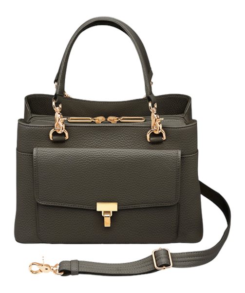 Kingport Gtm Black Large Satchel Crossbody-cow