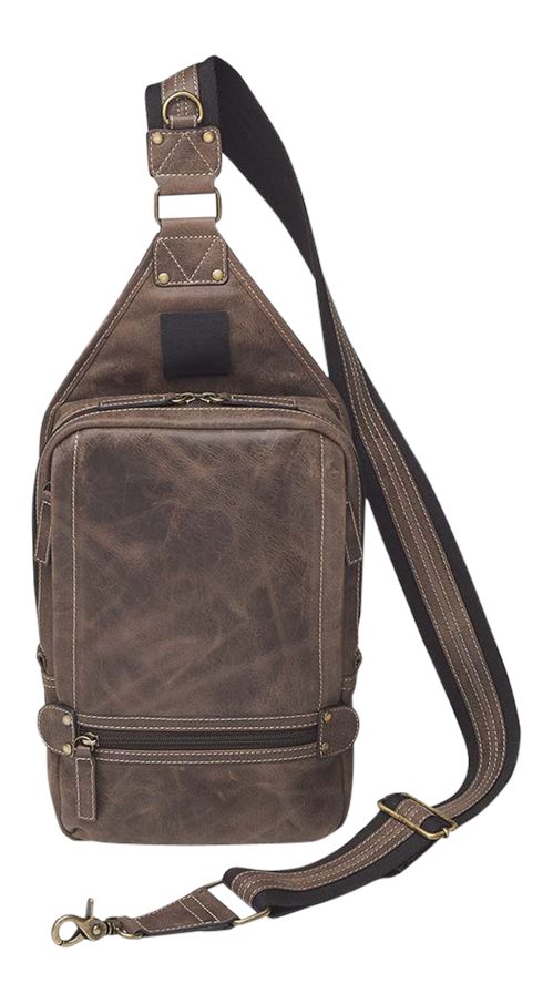 Kingport Gun Tote'n Mamas/Kingport GTMCZY108 Sling Backpack Brown Leather I
