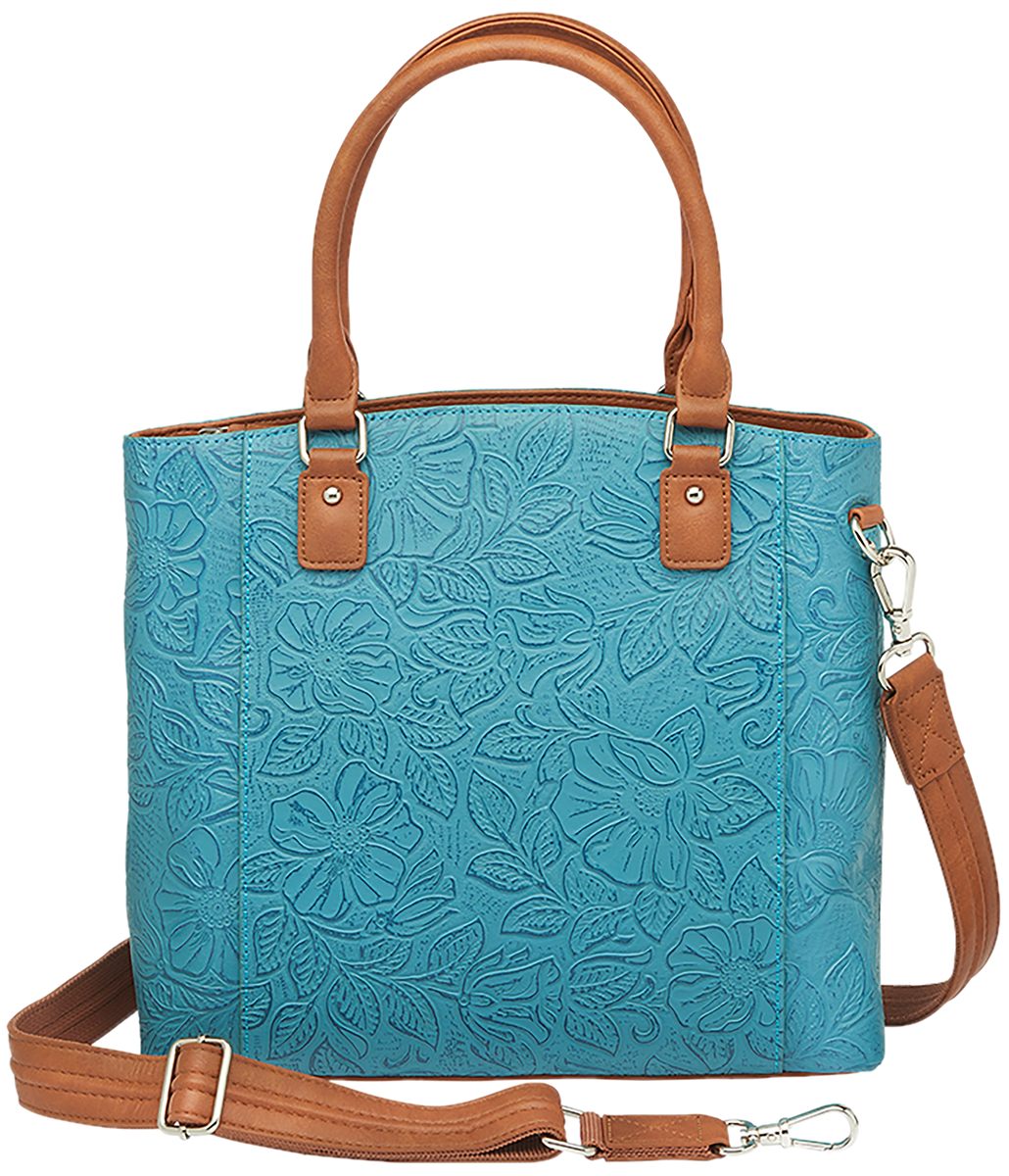 Kingport Gtm Town Tote Cowhide Turq