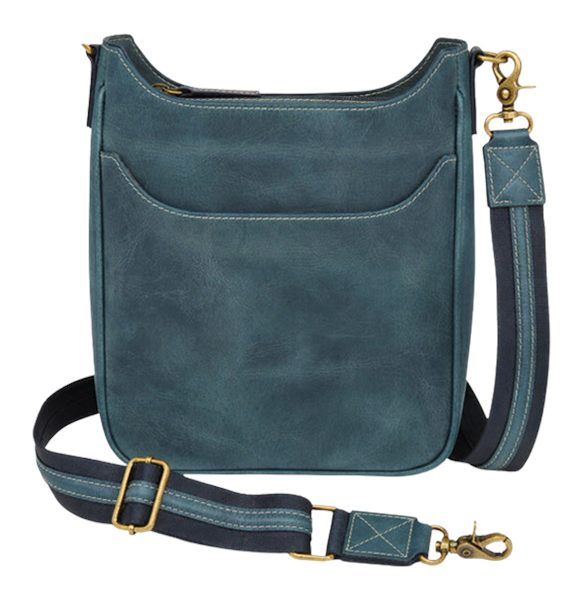 Kingport Gtm Blue Crossbody Slim Satchel-buff