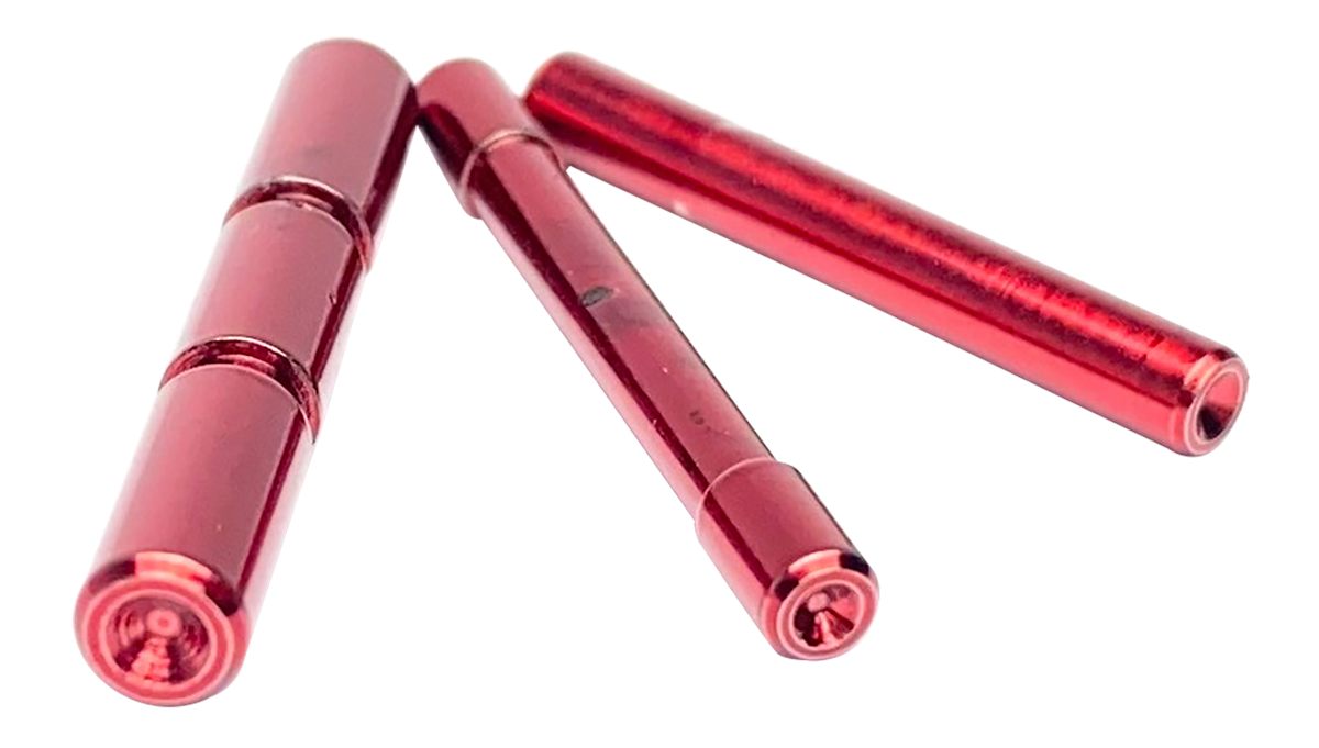 Cross Armory CRGPSRD 3 Pin Set Dimpled Compatible w/Glock Gen1-3 Red Steel