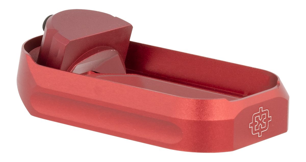 Cross Armory CRGFMWRD Flared Magwell  Compatible w/Glock Gen1-3 Red Anodized Aluminum