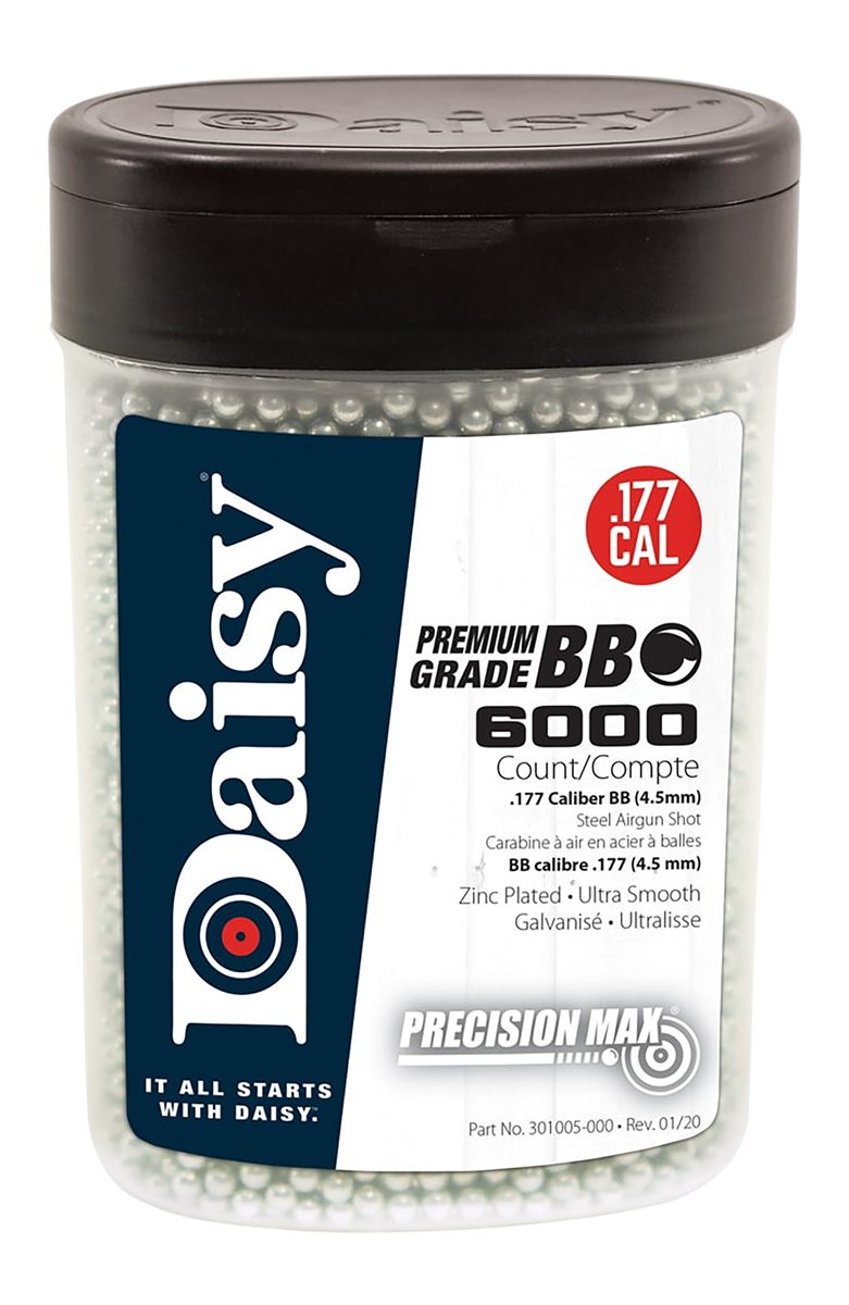 Daisy 980060444 PrecisionMax Premium 177 Zinc-Plated Steel 6000/Bottle