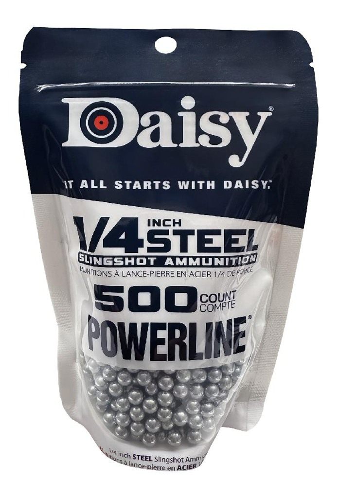 Daisy Slingshot Ammunition 1/4in Steel 500-Pack
