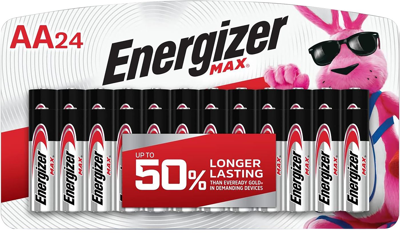 Rayovac Energizer E91BP24V1 AA Max Silver 1.5V Alkaline, Qty (24) Single Pa