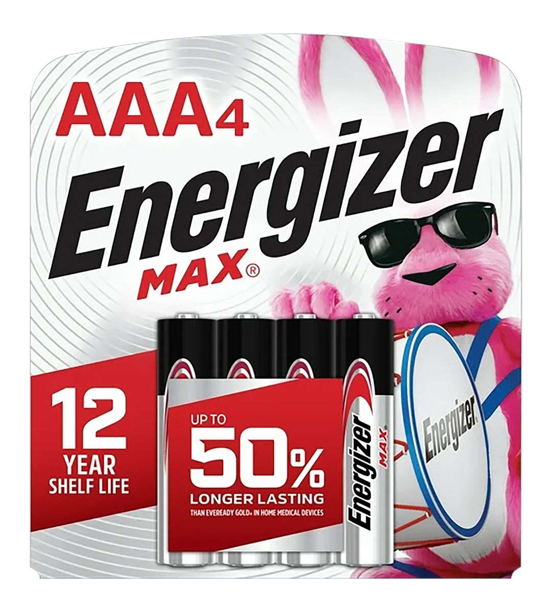 Rayovac Energizer E92BP4 AAA Max Black/Silver 1.5V Alkaline Qty (4) Single