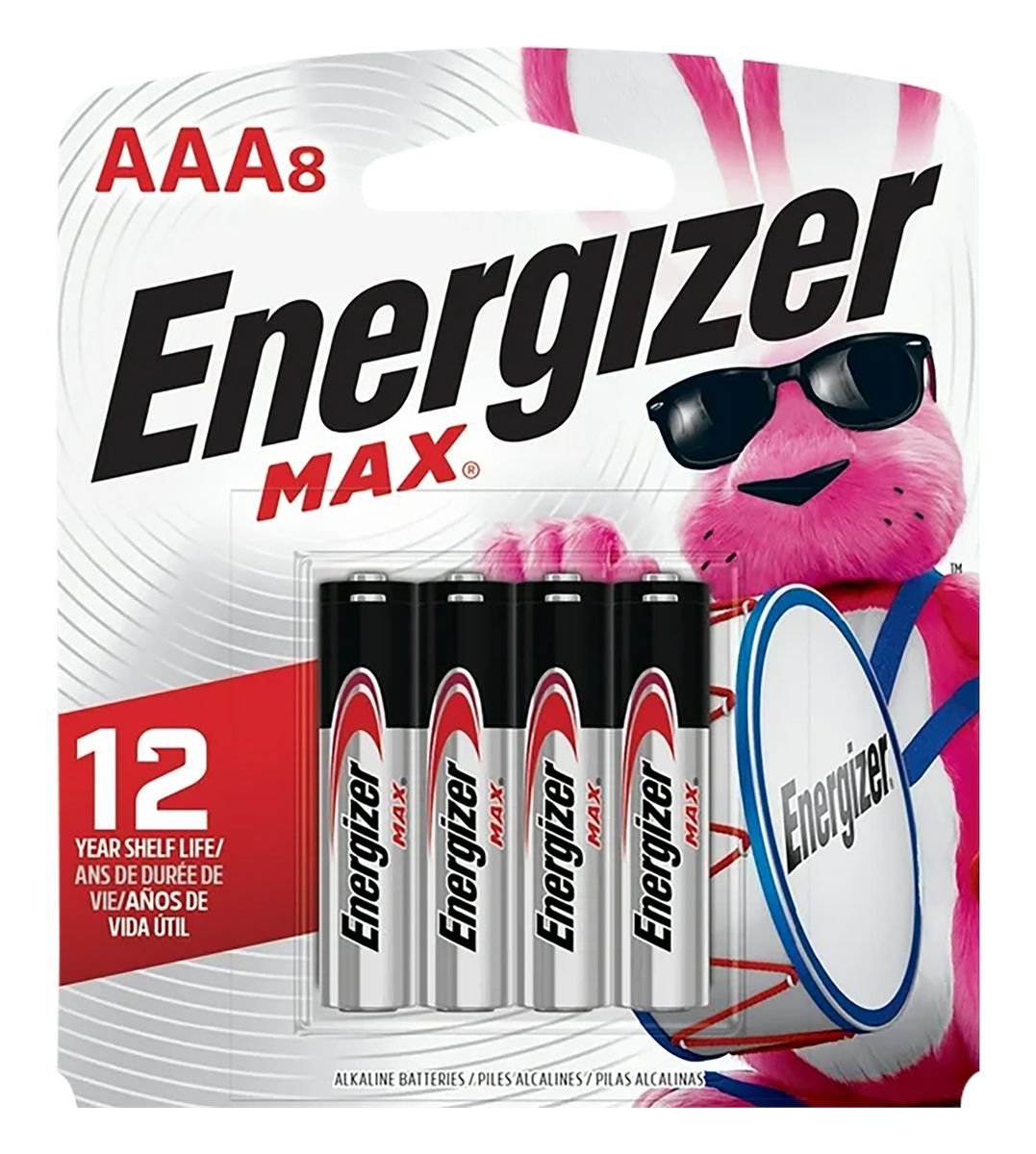 Rayovac Energizer E92MP8 AAA Max Black/Silver 1.5V Alkaline Qty (8) Single