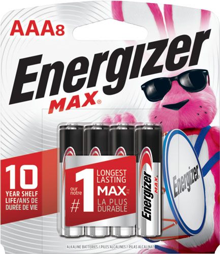 Rayovac Energizer E92MP8 AAA Max Black/Silver 1.5V Alkaline Qty (8) Single view 2