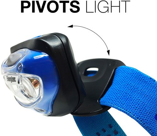 Energizer Battery Vision Headlight 200 Lumen Uses 3aaa Hi-lo Two Modes Blue view 2