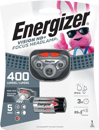 Energizer Battery Vision Hd+ Focus Headlight 400 Lumen Uses 3aaa Five Modes view 2