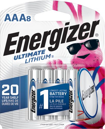 Energizer L92SBP8H3 AAA Ultimate Lithium Silver 1.5V Qty (8) Single Pack view 2