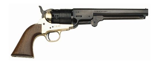 Traditions 1851 Navy Redi-Pak Black Powder Revolver / Walnut / Brass .44 Ca view 4