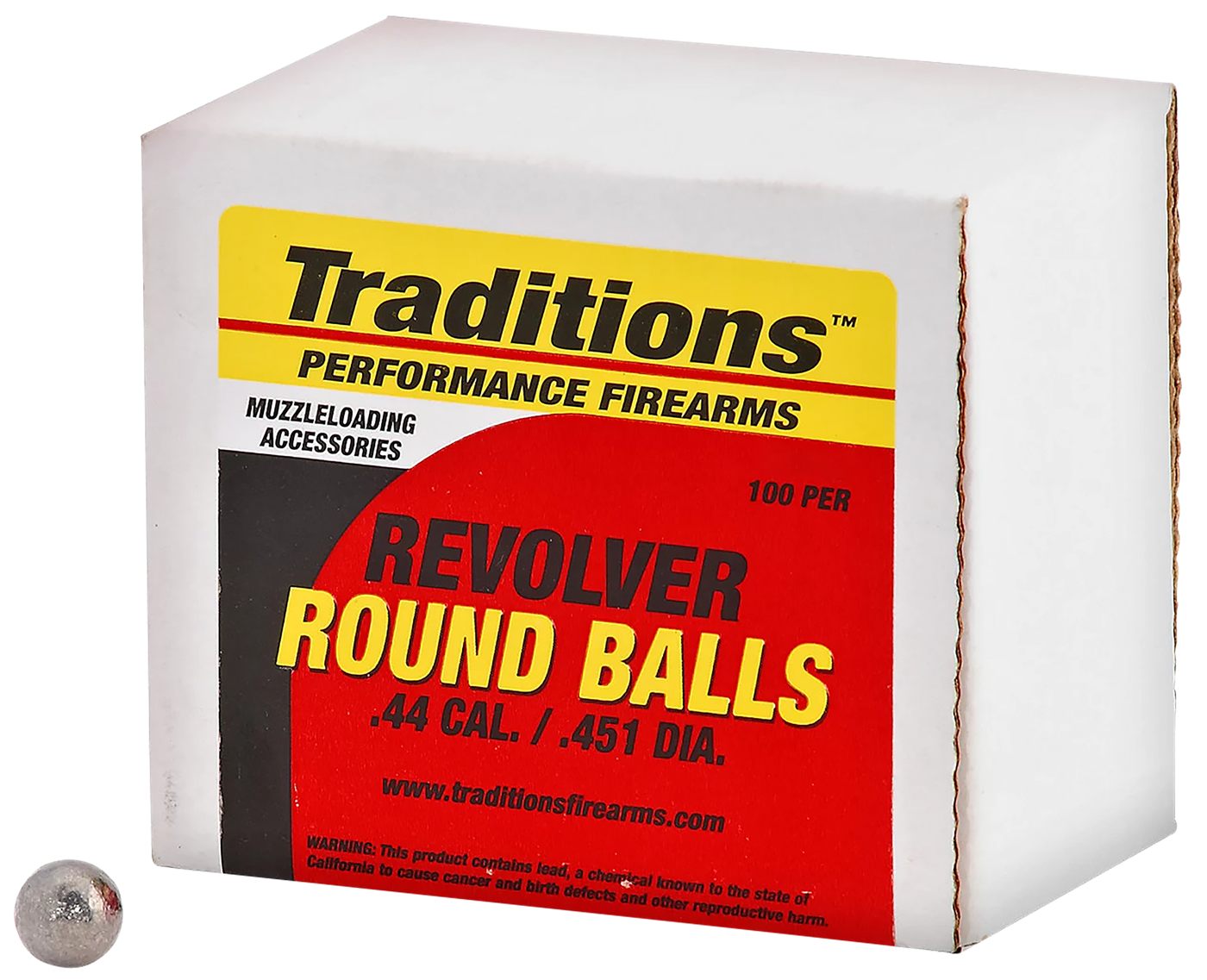 Traditions Performance Firearms Muzzleloader Revolver Round Ball - Bulk Pac view 2