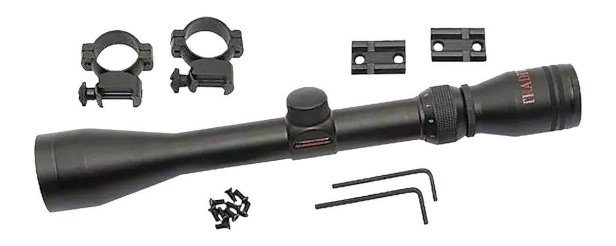 Traditions Performance Firearms 3-9x40 Matte Scope, Medium Rings and Two-Pi