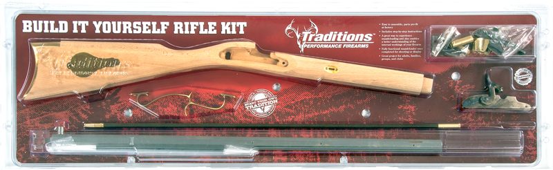 Traditions St. Louis Hawken Rifle Build-It-Yourself Kit Select Raw Hardwood view 3