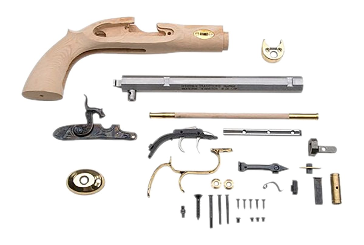 Traditions KPC50902 Trapper Pistol Kit 50 Cal Flintlock 9.75in Blued Octago