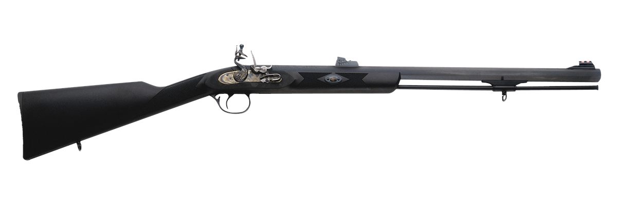 Traditions R3200850 Deerhunter 50 Cal 24in Flintlock Blued Black Synthetic