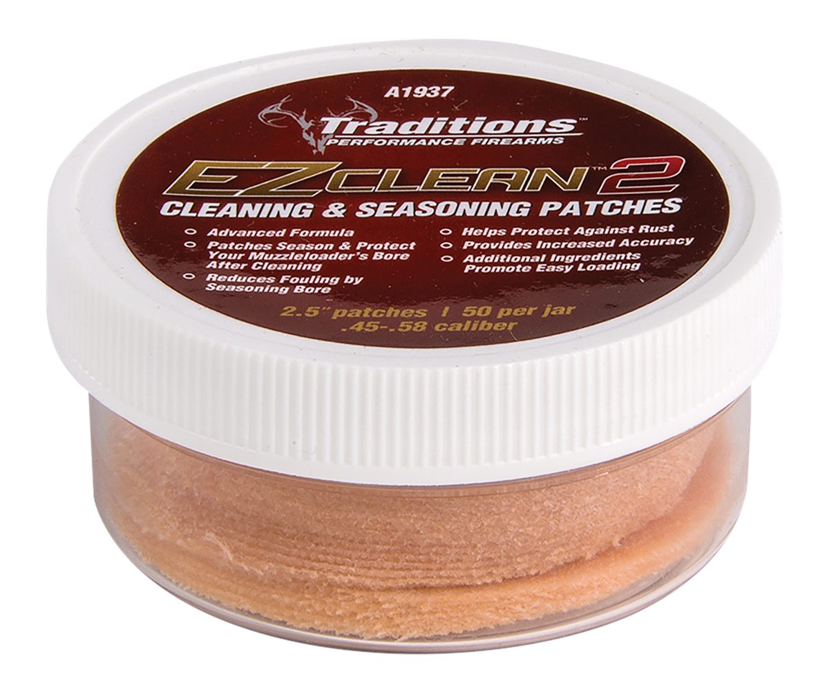 Traditions Performance Firearms EZ Clean 2 Seasoning Patches .45-.58 cal 50