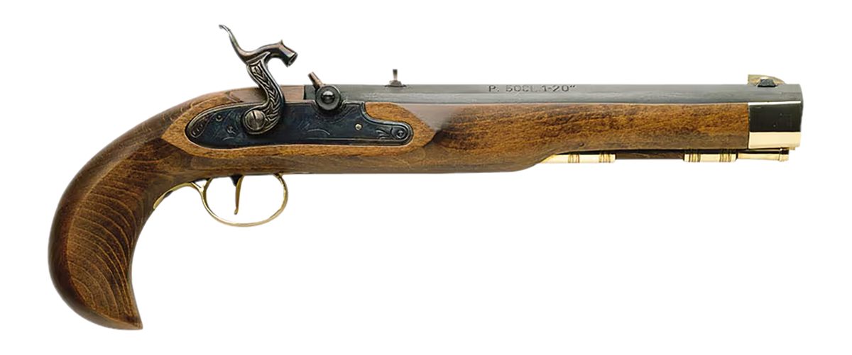 Traditions P1060 Kentucky Pistol Single Shot 50 Cal Percussion 10in Color C
