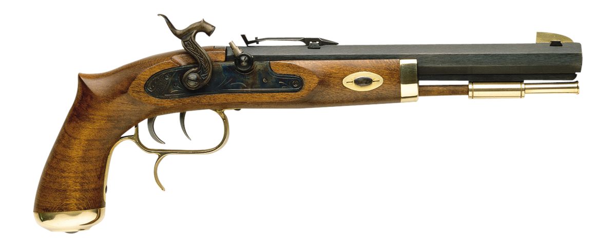Traditions P1100 Trapper SAO 50 Cal 11 Percussion 9.75in 1rd Blued Barrel H