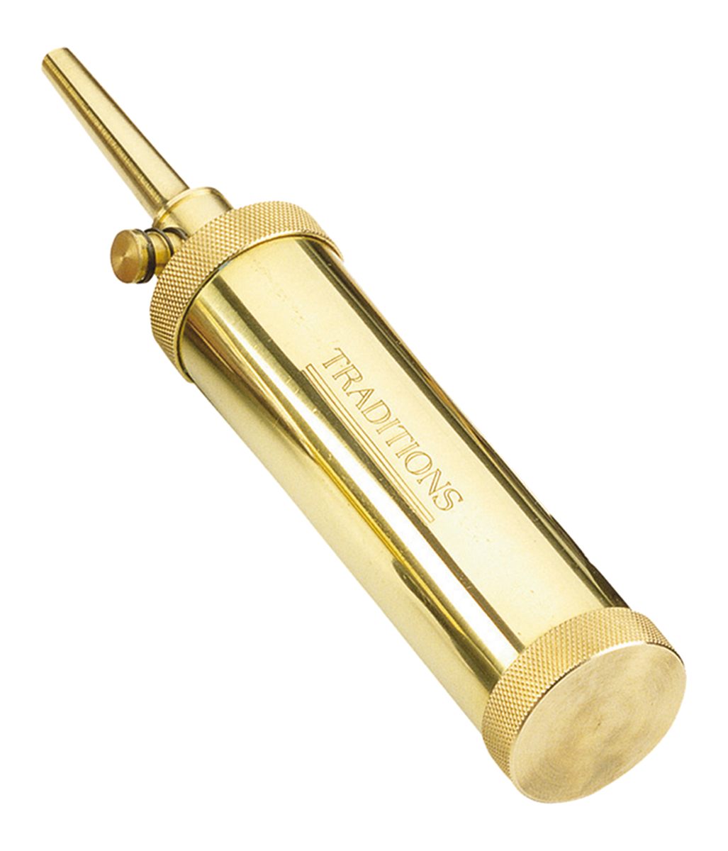 Traditions Performance Firearms Muzzleloader Deluxe Tubular Brass Flask wit