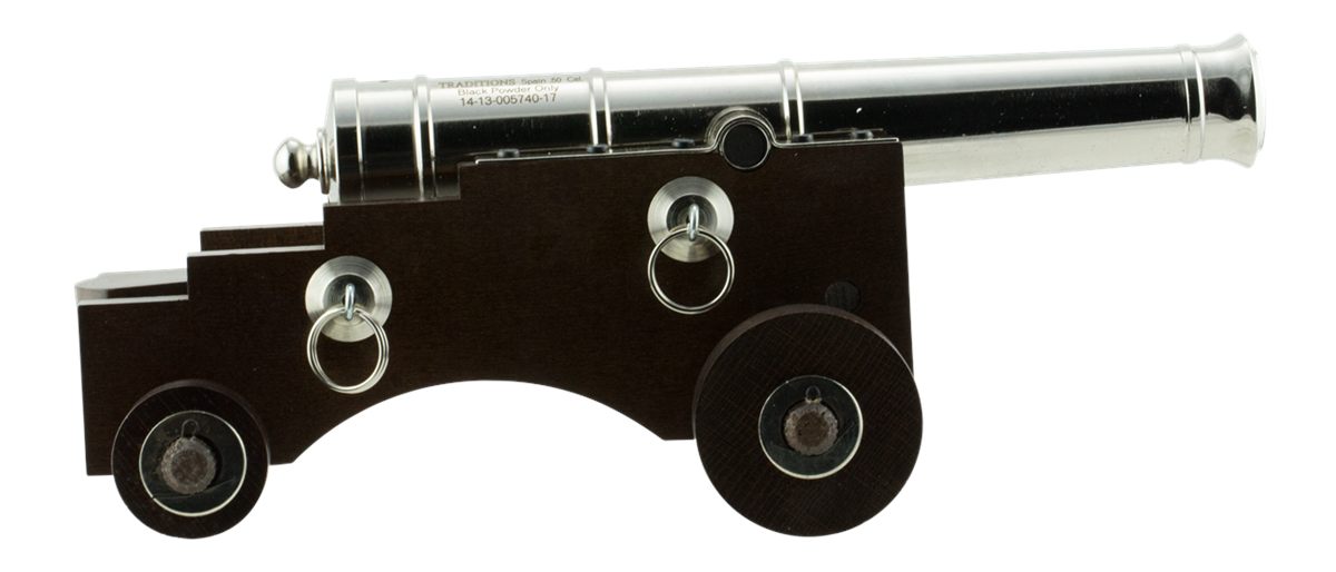 Traditions CN8041 Old Ironsides Mini Cannon 50 Cal 9in Nickel Barrel Hardwo view 2