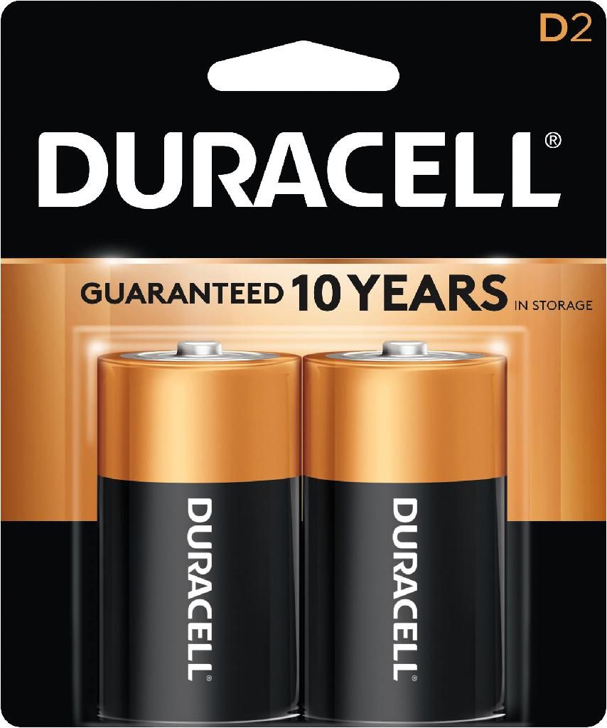 Value Max Products Duracell D Alkaline Batteries 2 Pack