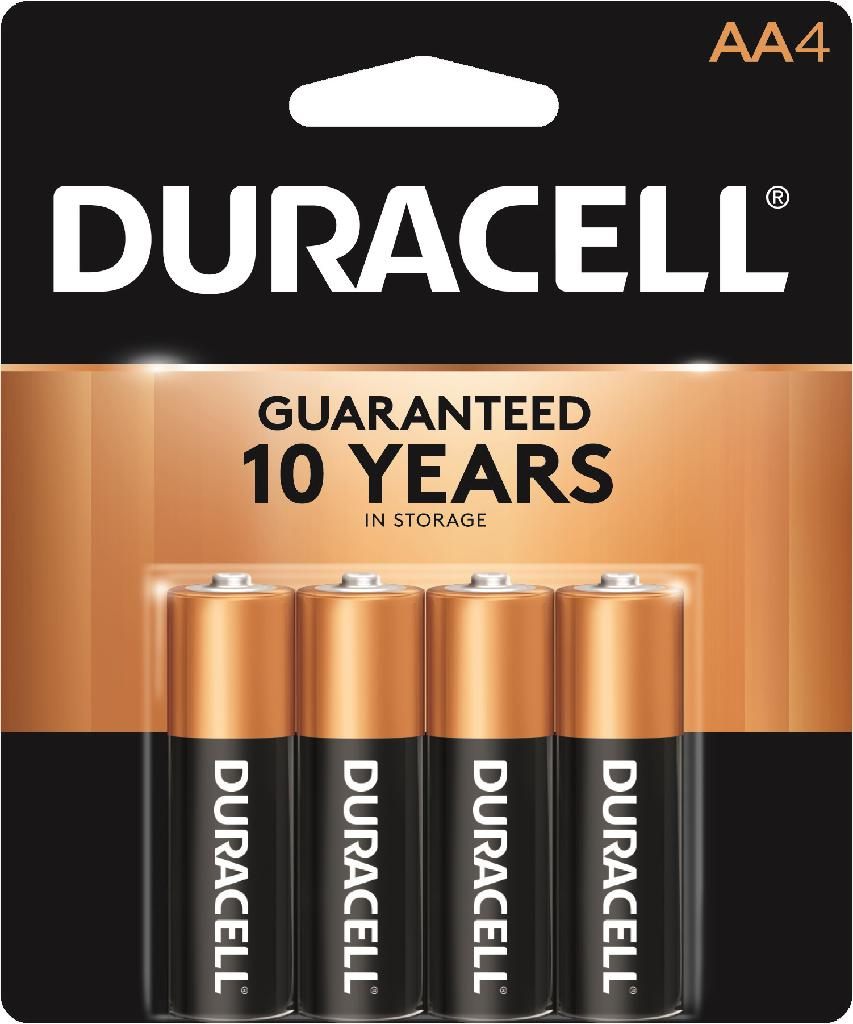 Value Max Products Duracell AA Alkaline Batteries 4 Pack