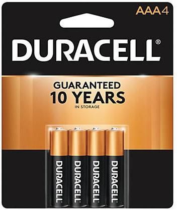 Value Max Products Duracell Aaa Alkaline Battery 4 Pack