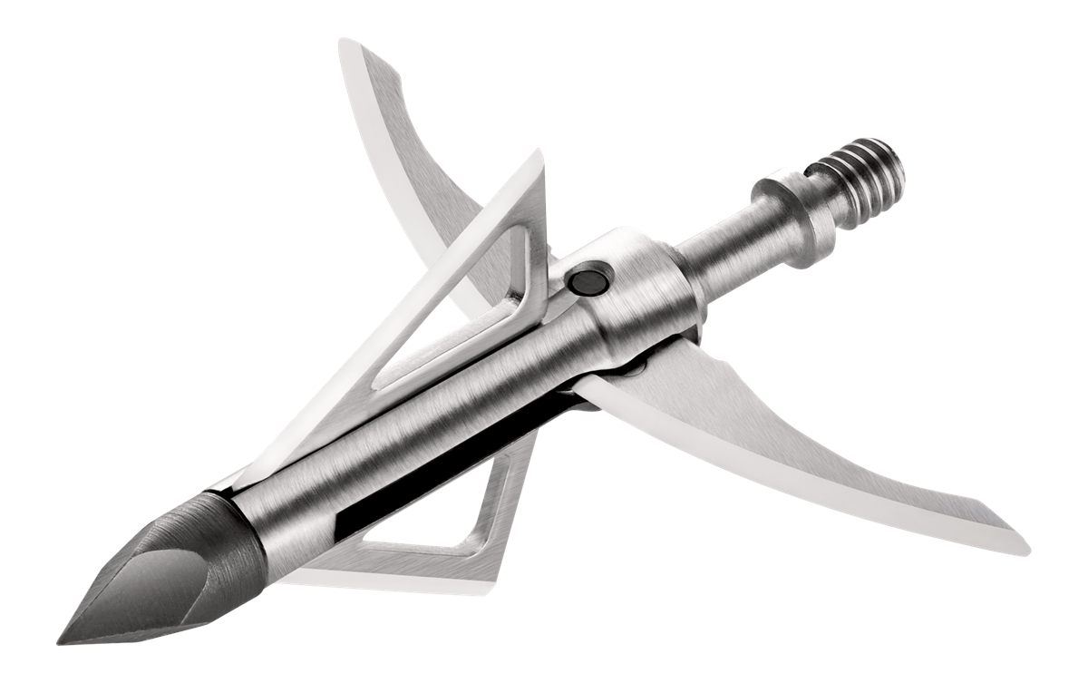 Bloodsport Gravedigger 4-Blade Hunting Hybrid Mechanical Broadhead with Chi