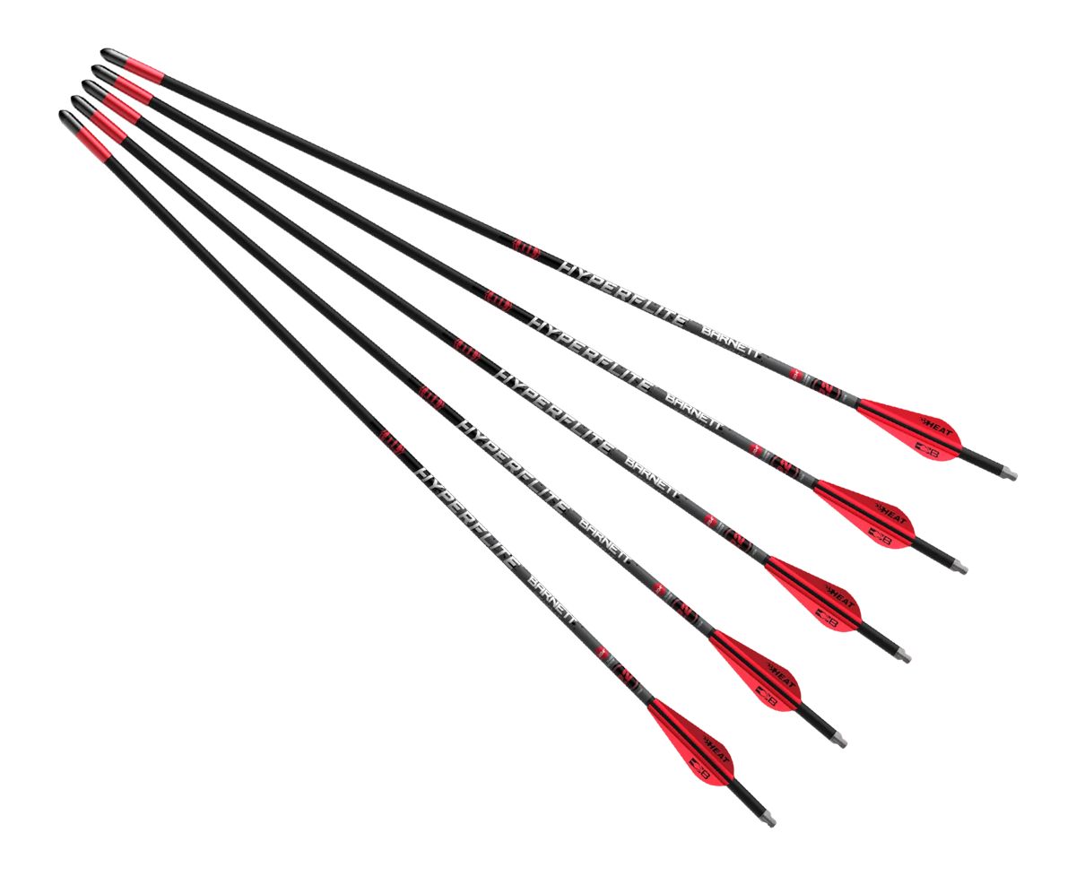 Barnett Outdoors BAR20043 Hyperflite 22in Arrows 5PK RED/WHT