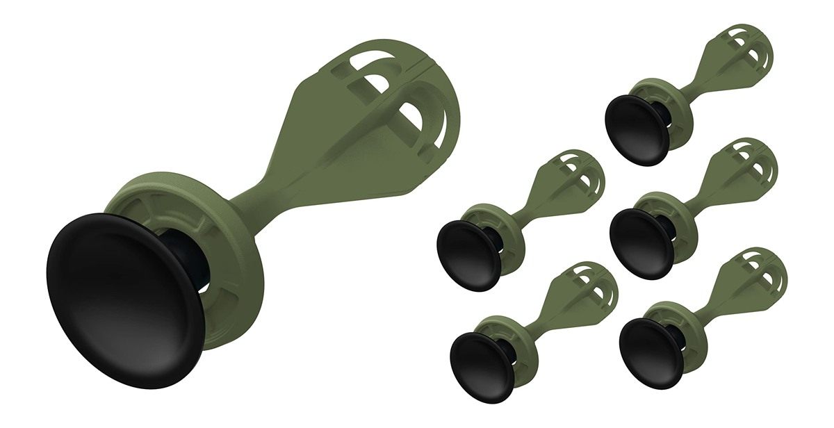 Barnett Phantum Series Suction Crossbow Darts 6 Pack, Made OD Green