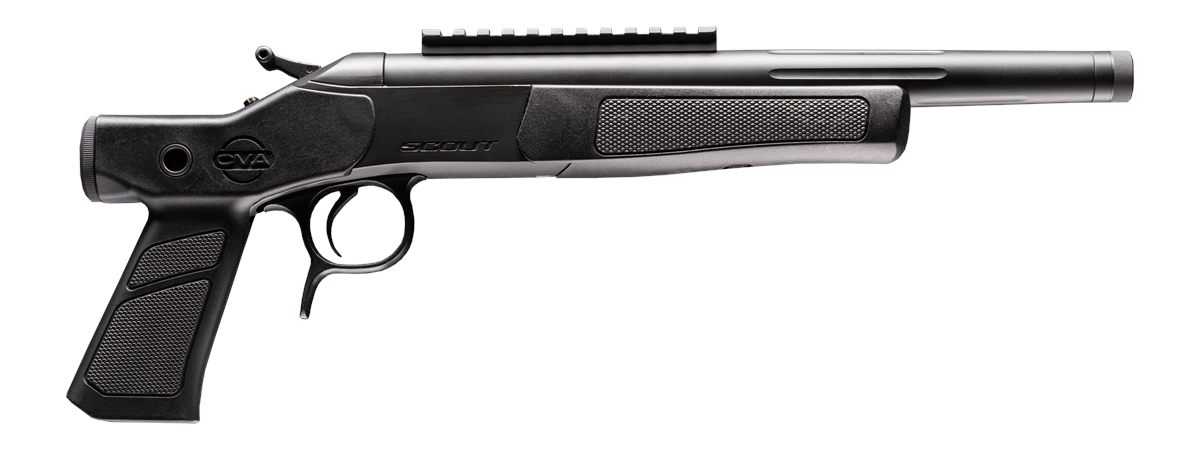 CVA CP802 Scout XP 300 Blackout 1rd 11.50in Matte Stainless Steel Fluted Th