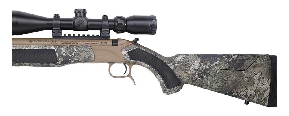CVA Accura LR-X Muzzleloader Rifle .50 cal 30in 3/4x20 Threaded Barrel FDE view 3